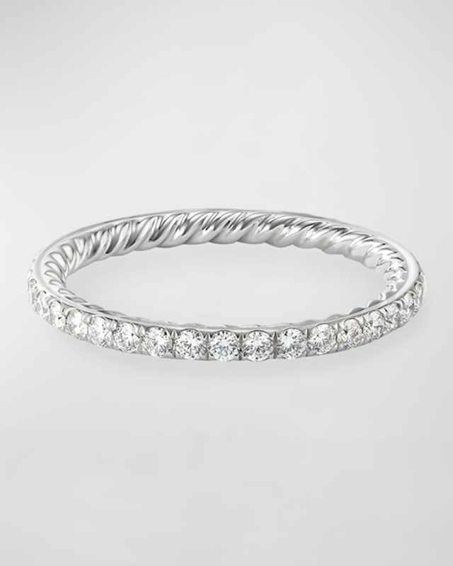 DY Eden Band Ring with Gemstones in Platinum, 1.85mm
